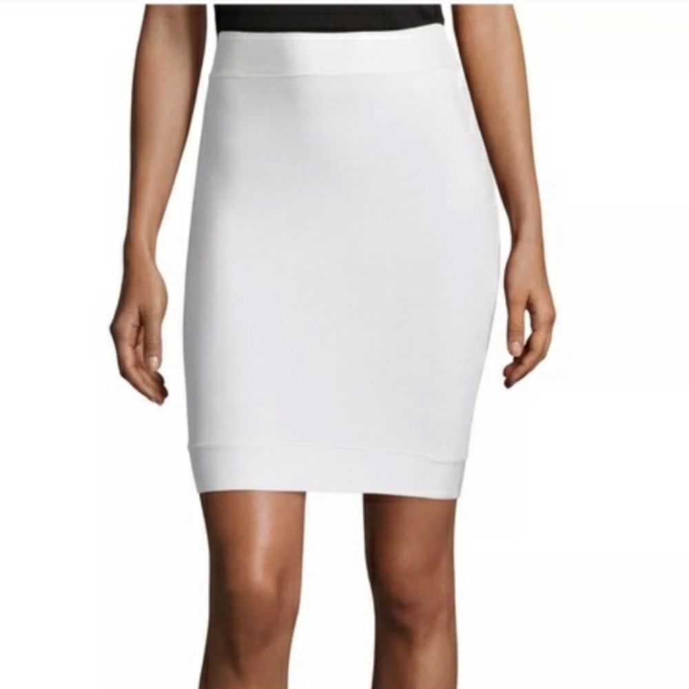 BCBG White Bandage Skirt